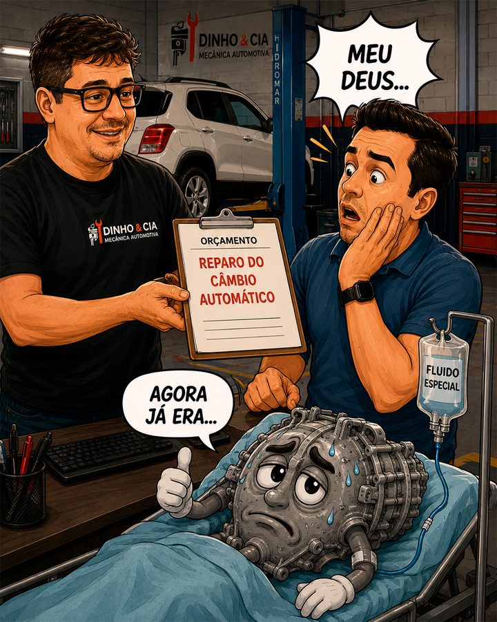 Parte 3: chega o orçamento do reparo do câmbio e o cliente leva um susto